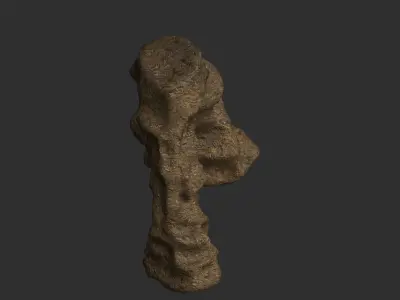 Small Arch - Dirt 1 Low-poly 3D model