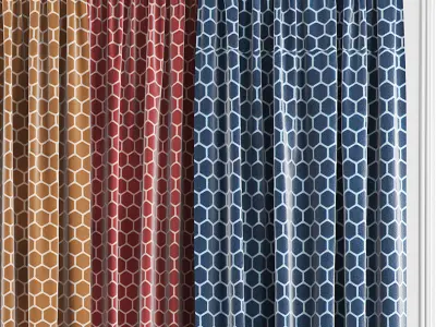Curtain Set 34 3D model