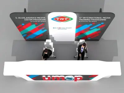 Reception Desk 004 3D model