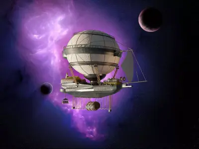 Nebula Spaceship 3D model