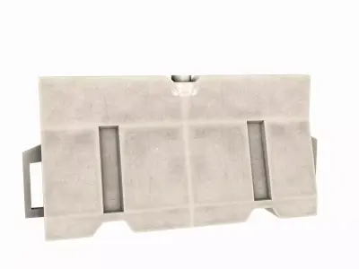 Barrier White Low-poly 3D model