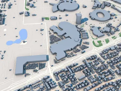 Aspire Tower Tornado Tower Doha Qatar 3D model