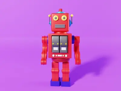 Toy Robot 3D model get