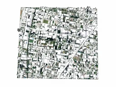 Cityscape Hong Kong China 3D model