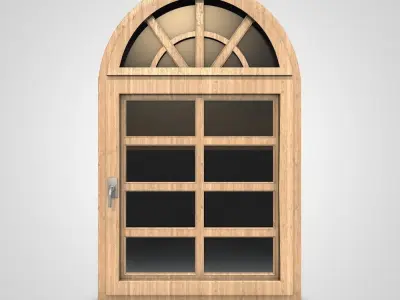 Wooden Window  3D model