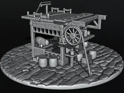 medieval house 3D print model
