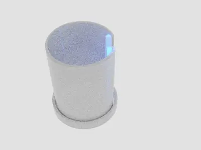 Cylinder Light Low-poly 3D model