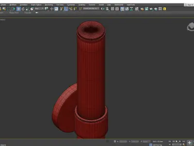  RIGDON DOUBLE TUBE WALL SCONCE Low-poly 3D model