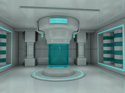 Sci fi Room 3D model 76