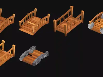 LumaGrove Unity Wonky Woods  Low Poly Nature Asset Pack Low-poly 3D model