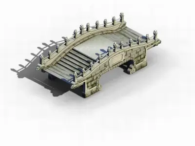 River Yangcheng - Bridge -04 3D model