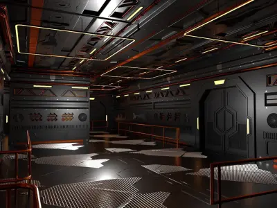 Sci-Fi Interior 602 3D model