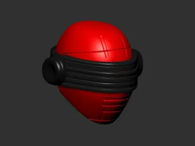 helmet high poly sculpt 3d printable ver 7 3D model 3D model