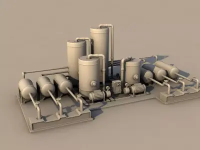 10- Factory parts collection  3D print model