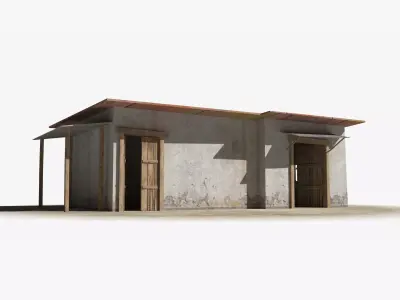 Slum x12 Low-poly 3D model