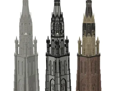Nieuwe Kerk van Delft 3D model