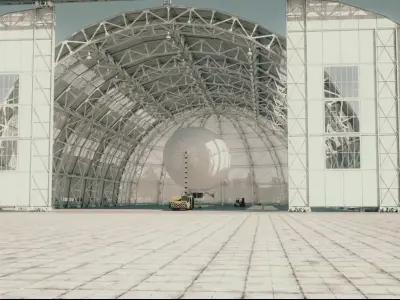 Elling for airships Low-poly 3D model