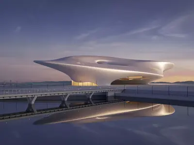 Futuristic building 34 3D model