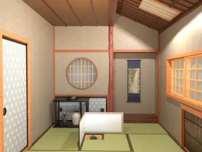Tea House Go-an 3D model