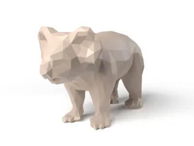 Koala Low Poligonal Low-poly 3D model