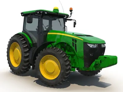 Tractor Generic 2 Rigged 3D model