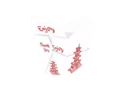 Chinese Takeout Box 3D model