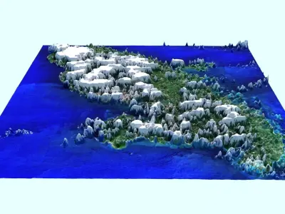 Martinique Island 3D model