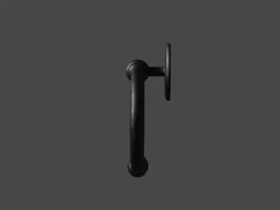 Game ready low poly iron door knocker Low-poly 3D model