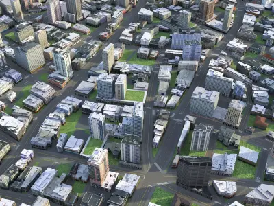 City 79 Low-poly 3D model