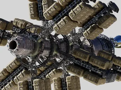 Cargo Spaceship 3D model