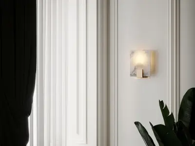 Marble Nordic Wall Lamp 3D model