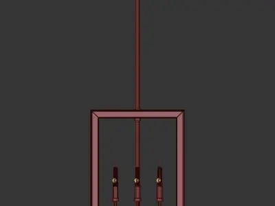 Quoizel Burwell 4 3D model