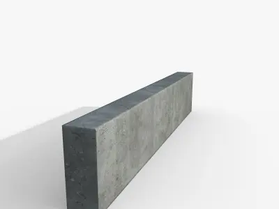 Border 1000x200x80 Free low-poly 3D model