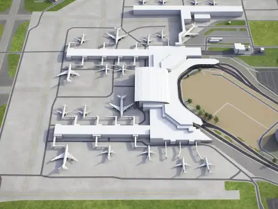 Budapest - City 3D Model Low-poly 3D model