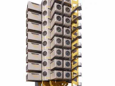 Sci-fi Apartment 002 10 3D model