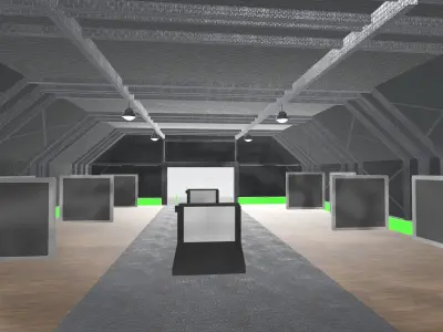 VR Gallery  Low-poly 3D model