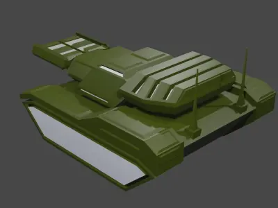 Sci-Fi Battle Tank 3D print model