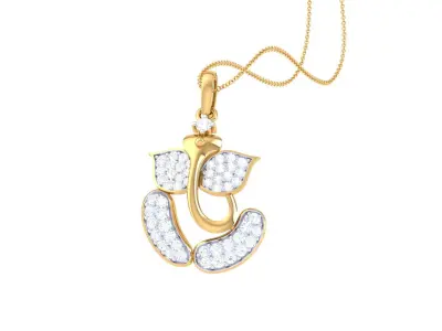 Spiritual Ganesha Pendant 3D print model