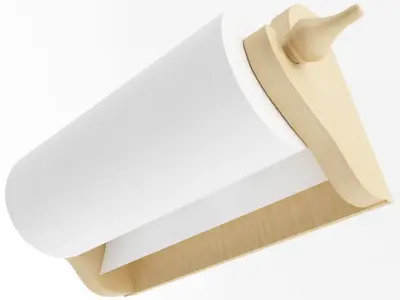 Wallmounted Paper Towel Holder 3D model