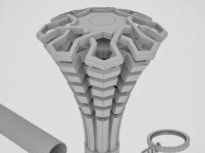  Finial for curtain rods 3D model