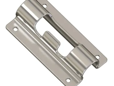 Door Latch Steel Bracket 3D print model