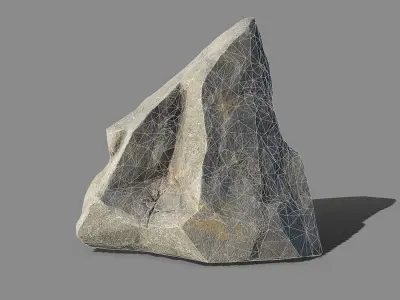 Mountain Rock 03 Low-poly 3D model