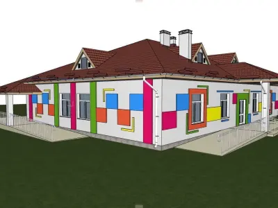 3D model of an orphanage 3D model