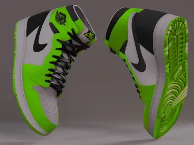 Nike Jordan  Low-poly 3D model