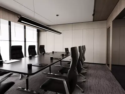 Modern Executive Conference Room 3D model