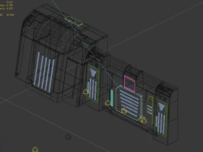 Machinery - Wall 02 3D model purchase