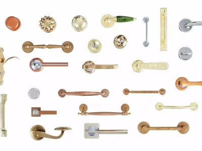 25 door-handles 3D model