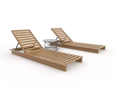 Sun Lounger 11 3D model