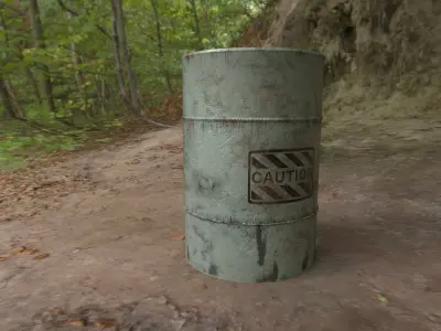 Ultimate Industrial Barrel Pack Low-poly 3D model