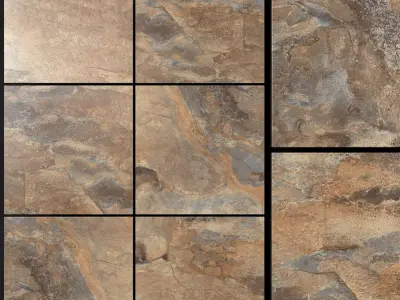 Yurtbay Seramik Key Stone Brown 450x450 3D model